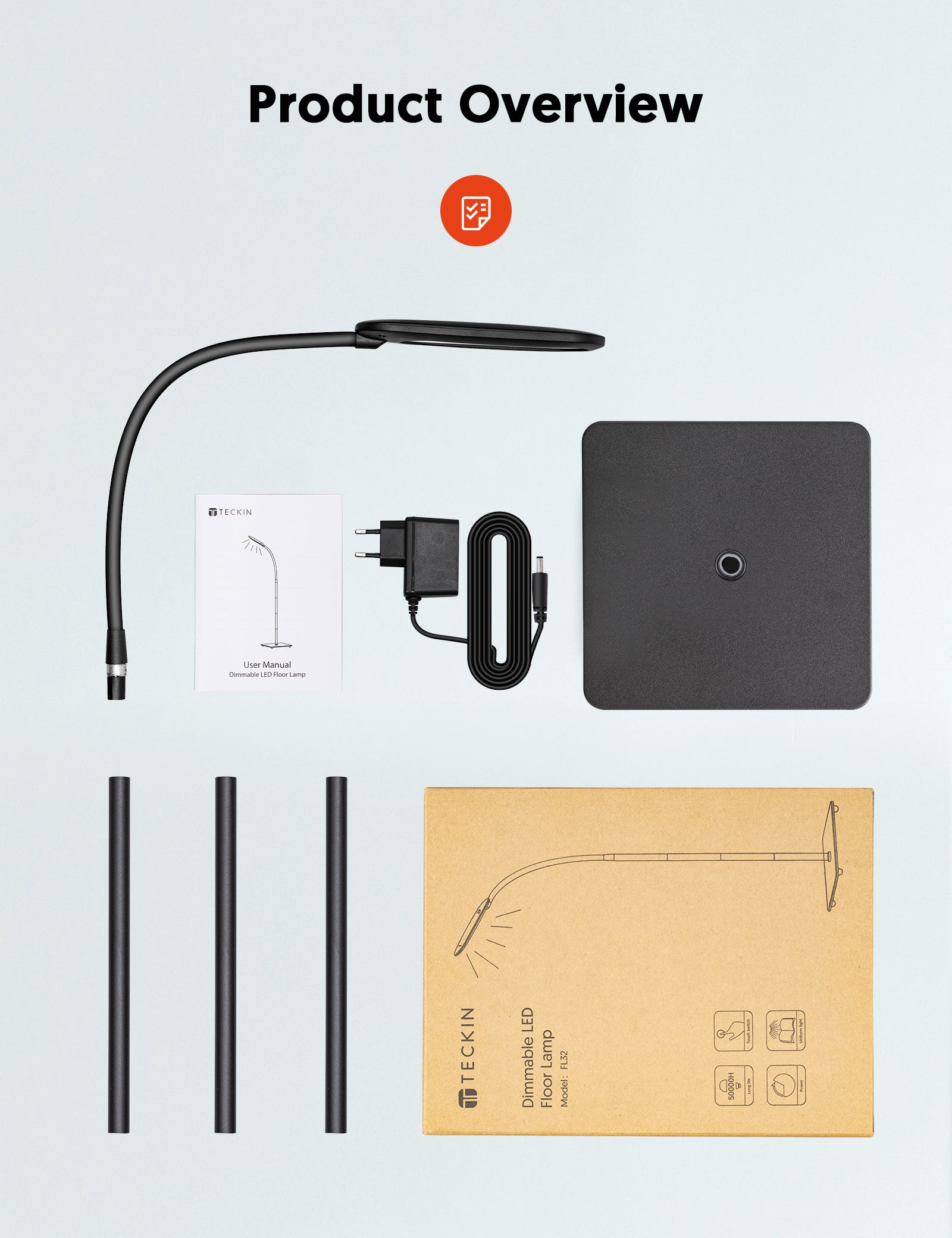 Teckin FL32A Stehlampe